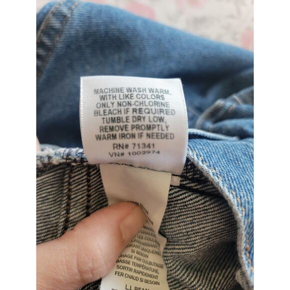 L.L. Bean Women 18 Petite Heavy Denim Jeans High Rise Medium Wash Comfy Chic✨ - Picture 5 of 6